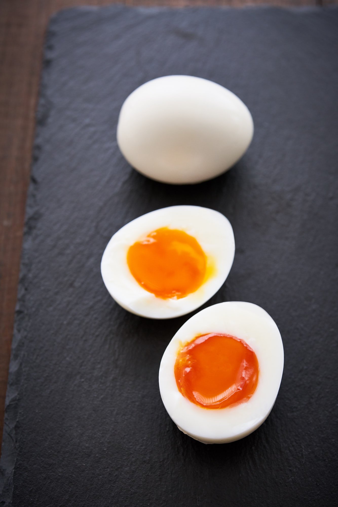 They may look like ordinary soft-boiled eggs, but these Ajitsuke Tamago are marinated in a sweet and savory broth that makes these the perfect topping for a bowl of ramen.