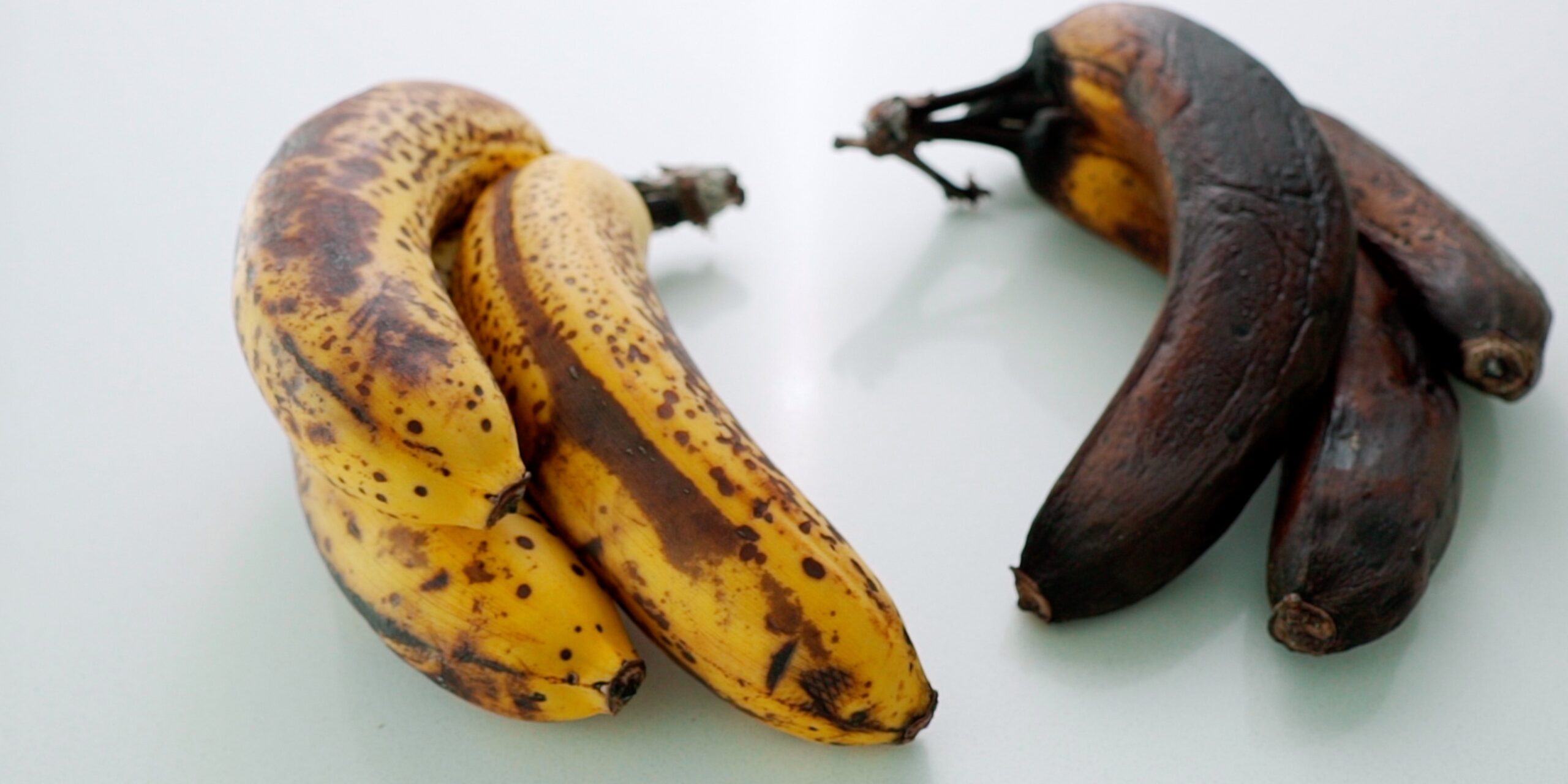 Overripe bananas perfect for banana bread.