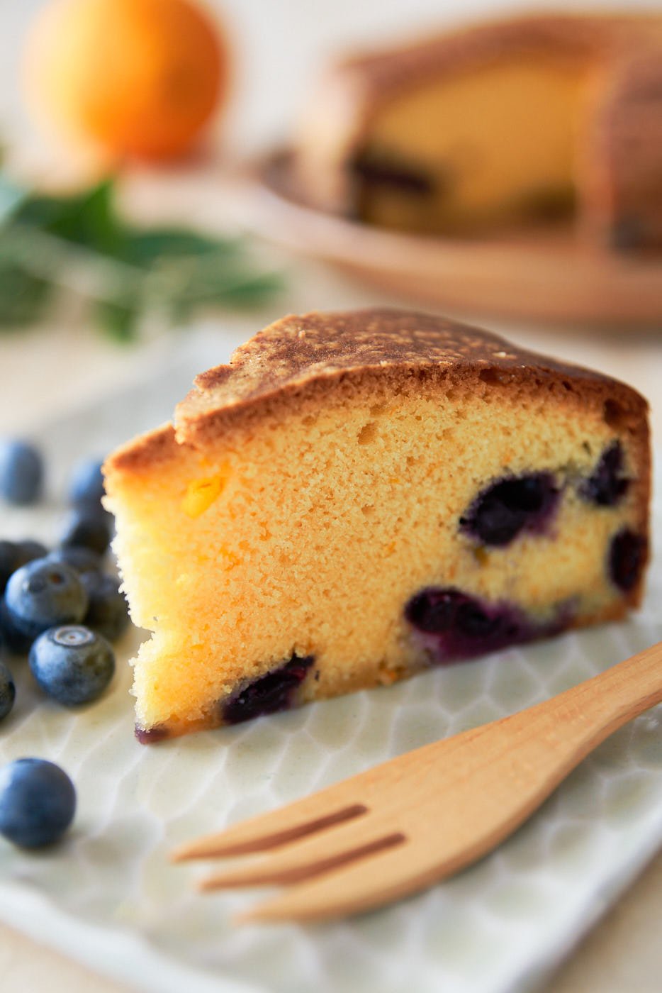 Mouthwatering blueberry olive oil cake recipe with juicy berries in an olive oil and orange infused cake.