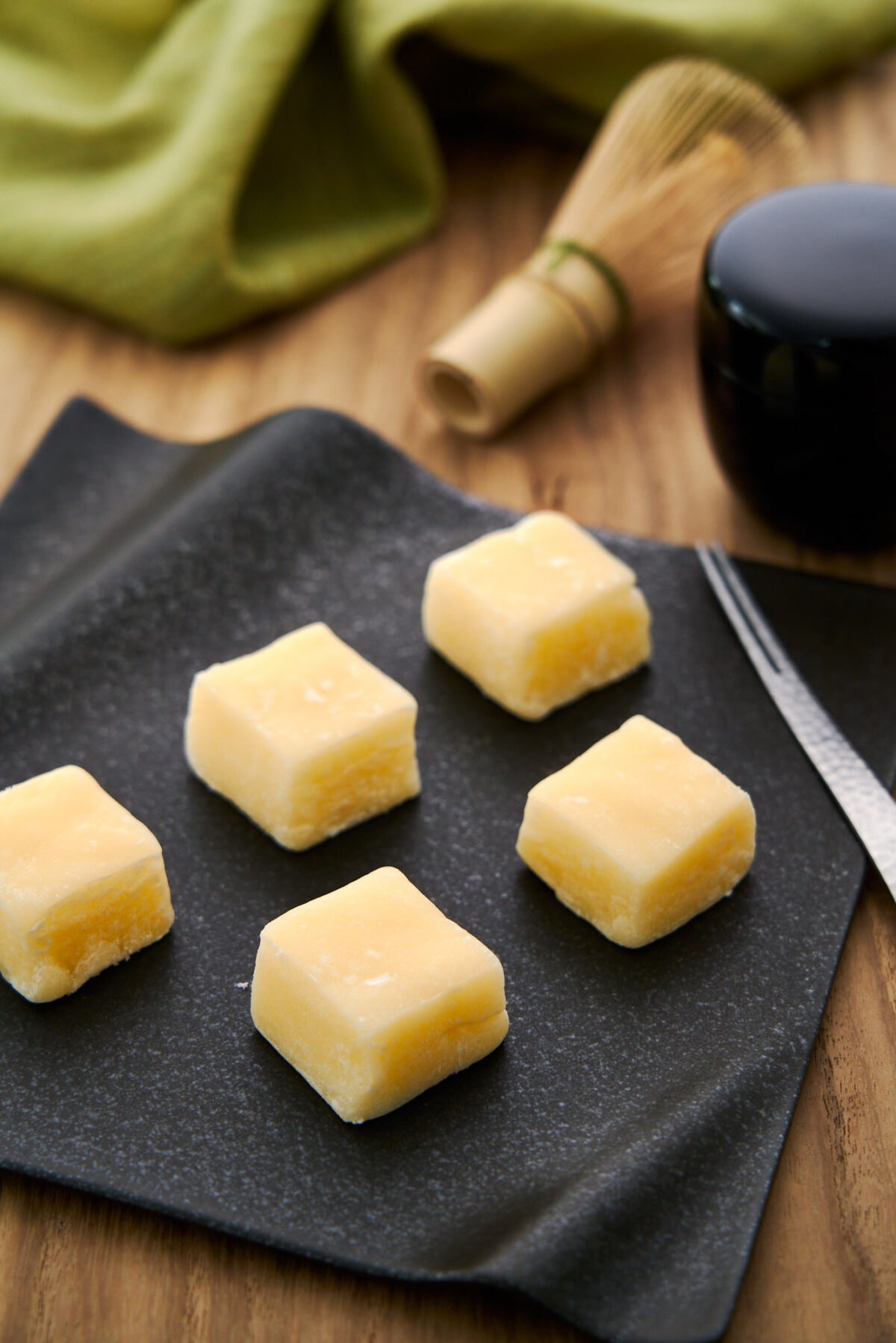 Pillowy butter mochi ricecakes make for a delicious mid-afternoon snack.