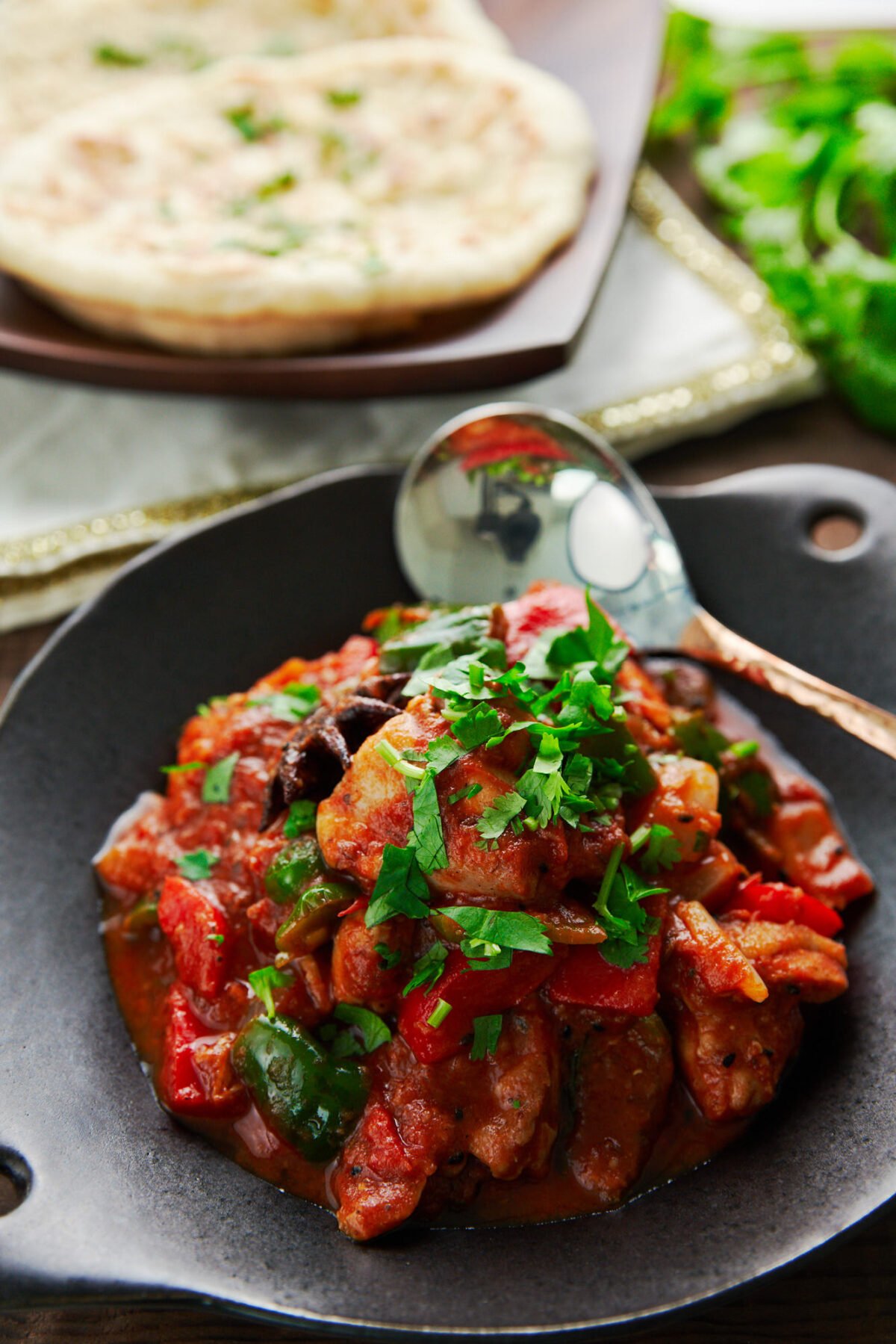 Chicken Jalfrezi is an easy fragrant chicken, tomato and pepper stir-fry that's a staple of Indian Chineese cuisine.