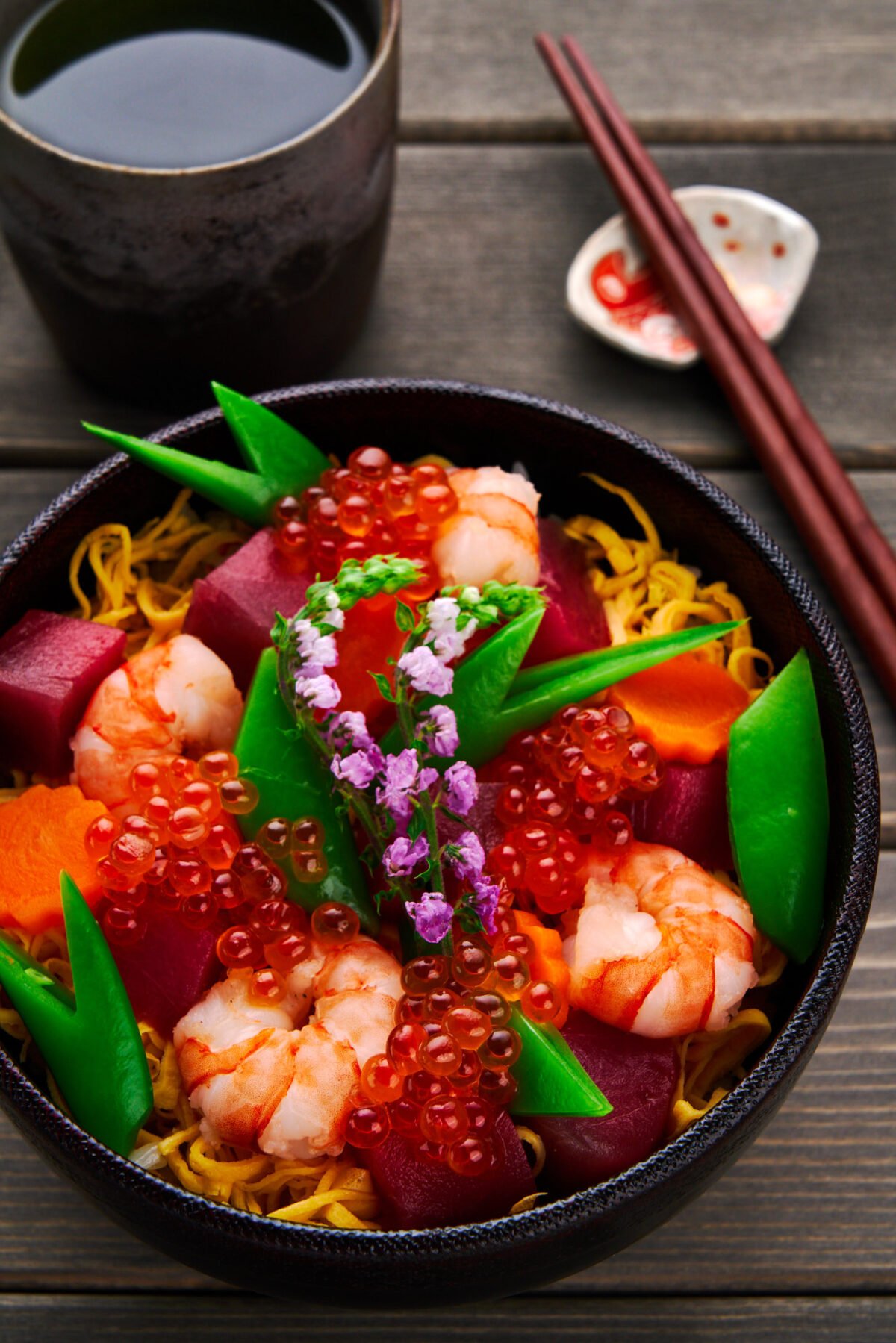 This stunning Chirashi Sushi bowl is easier to make than you'd think.