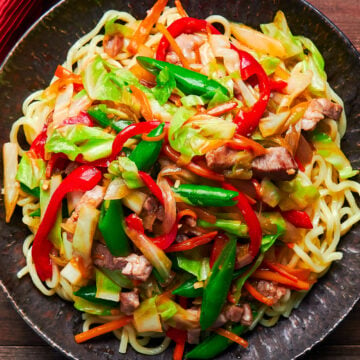 Loaded with veggies and meat and served on a bed of noodles, Chop Suey is a one-dish meal that's easy to make and delicious.