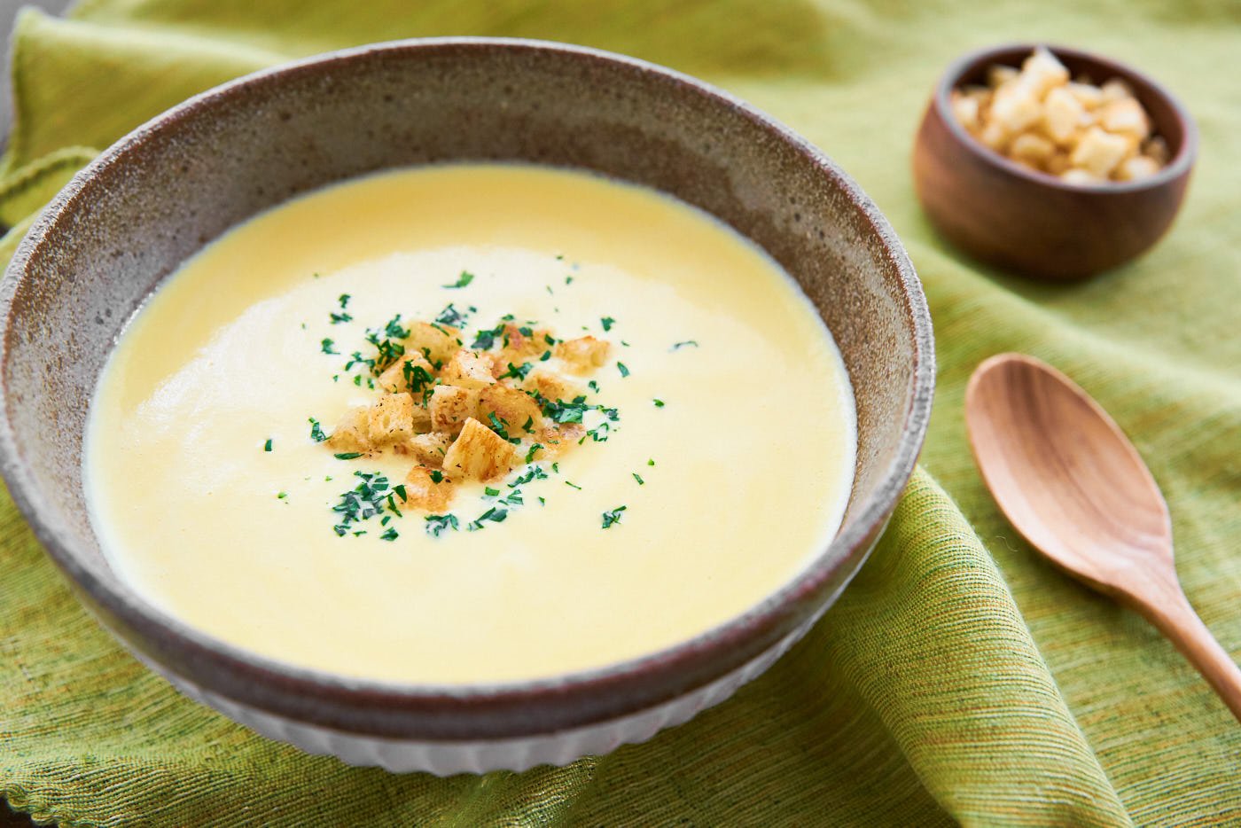 Corn Potage is a rich and flavorful soup that comes together from just a handful of summer ingredients.