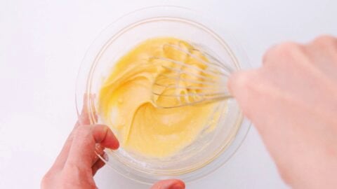 Whisking batter for Japanese Fried Shrimp