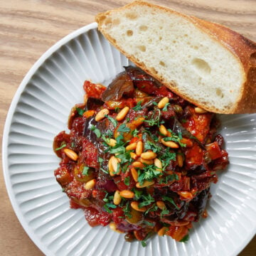 A simple Sicilian Caponata that comes togehter in under 30 minutes.