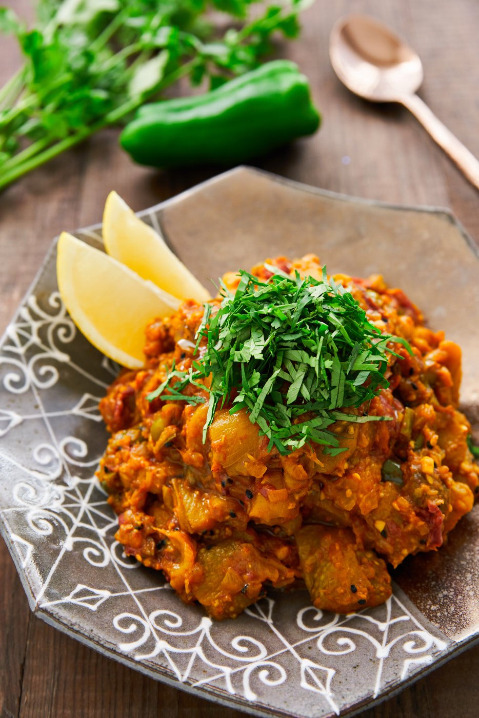 This easy Eggplant Curry recipe (Baingan Bharta ) comes together in under thirty minutes, and yet it's rich, smoky and full of flavor.