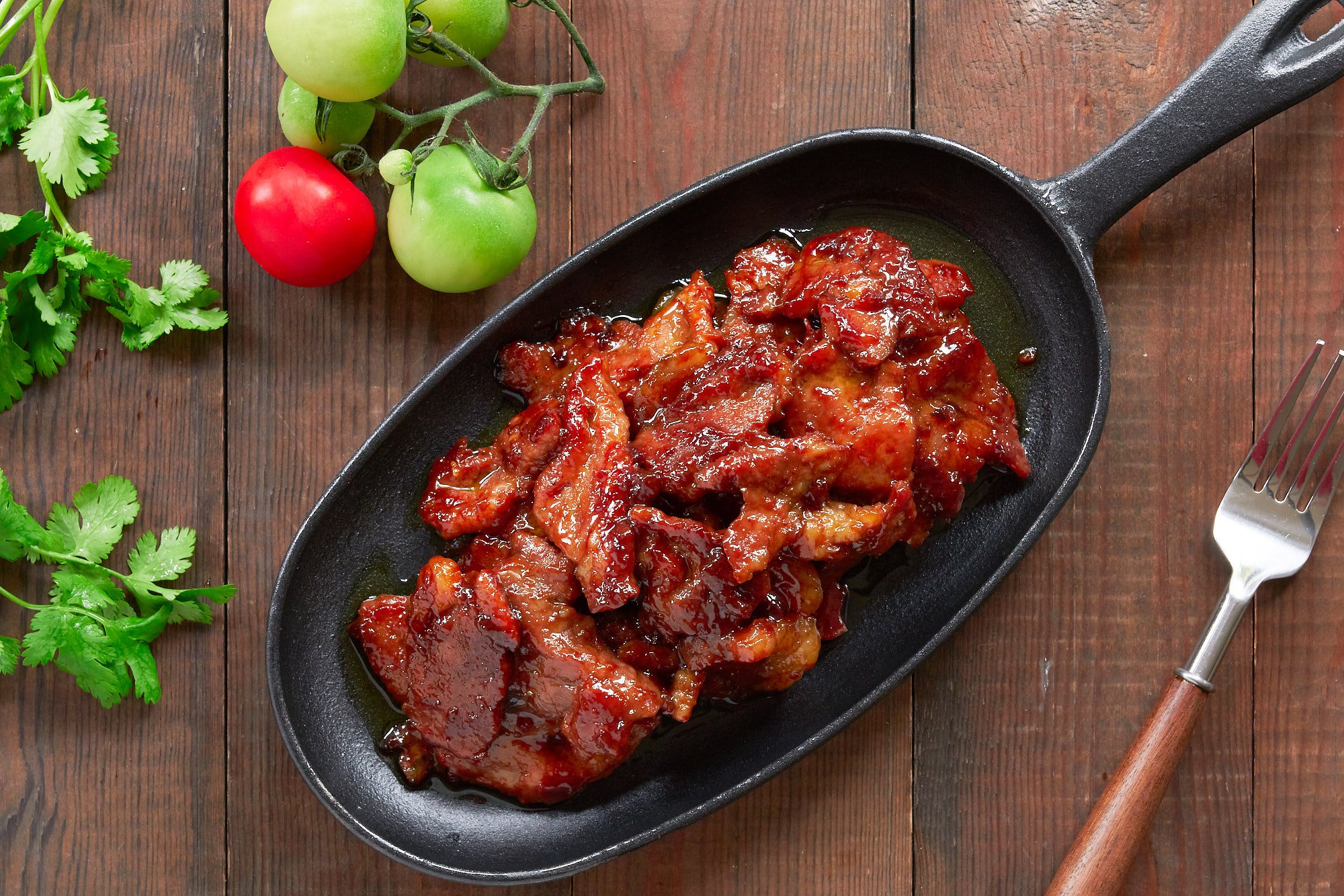 Sweet and savory Tocino is an irresistable Filipino breakfast treat.