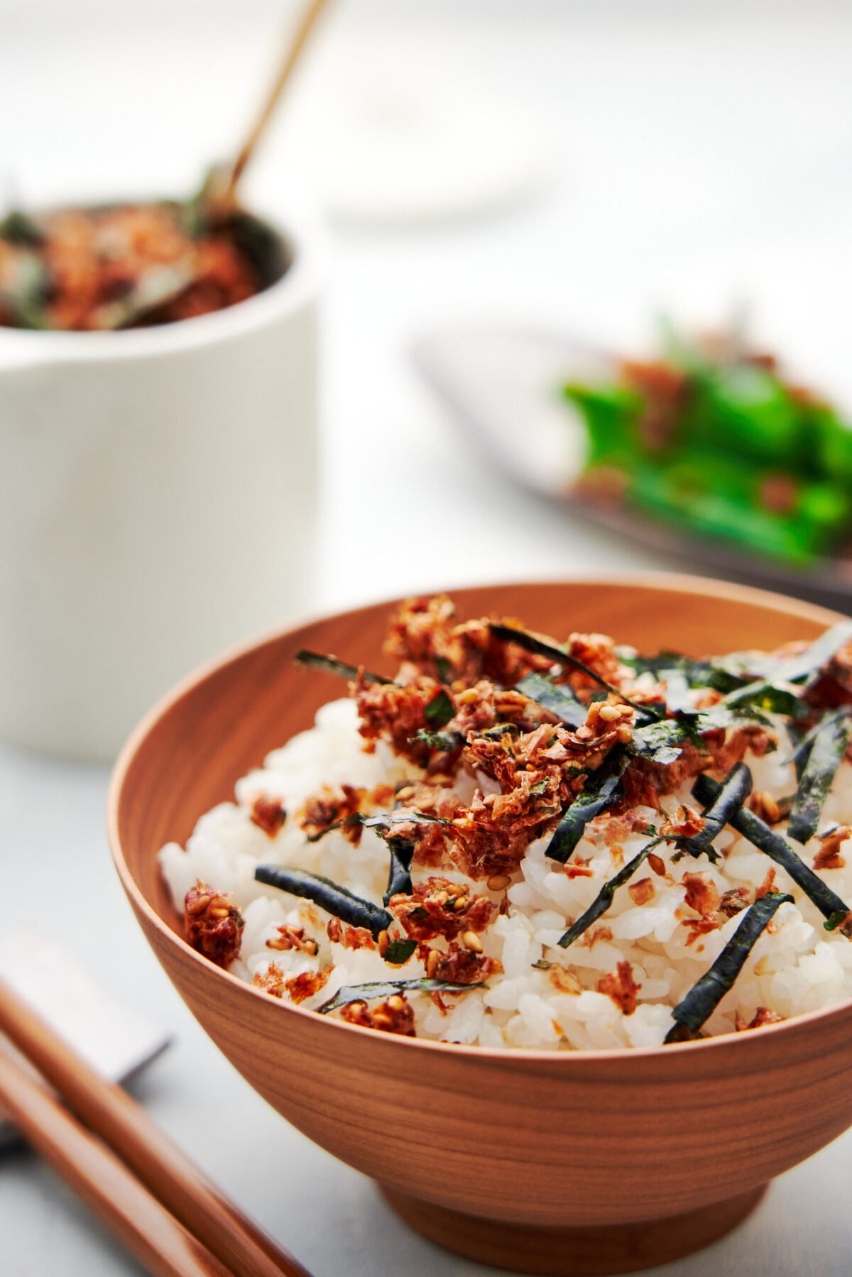 Make this delicious crispy Japanese rice seasoning with this Furikake recipe. Great on popcorn, Chex mix, and french fries.