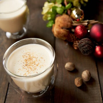 An easy hot eggnog that will warm you up from the inside out.