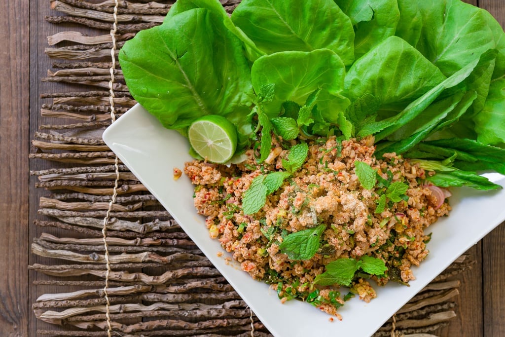 Quick and easy, Larb Mu is a deliciously balanced Thai/Lao lettuce wrap with the refreshing flavors of mint, lemongrass and lime juice.