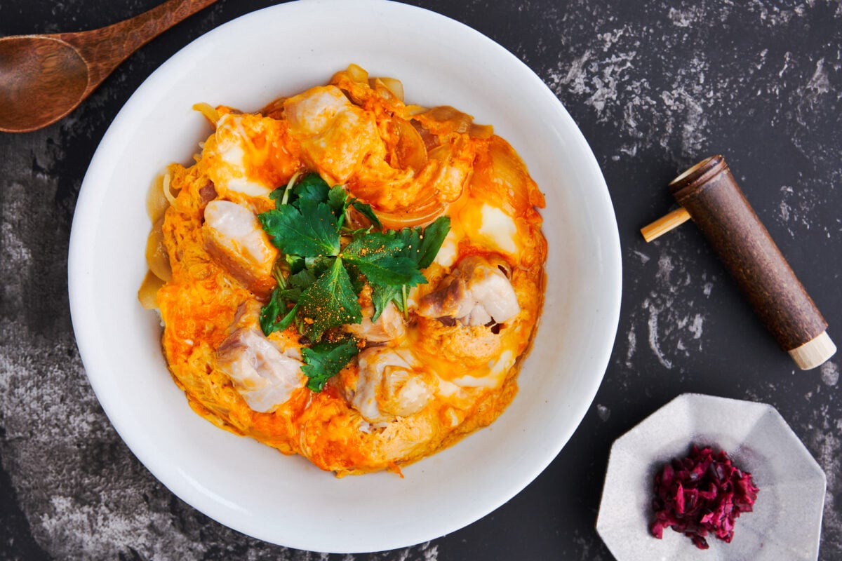 With chicken and eggs cooked together with some onions in a sweet and savory stock, this Oyakodonburi is the ultimate in Japanese comfort food.