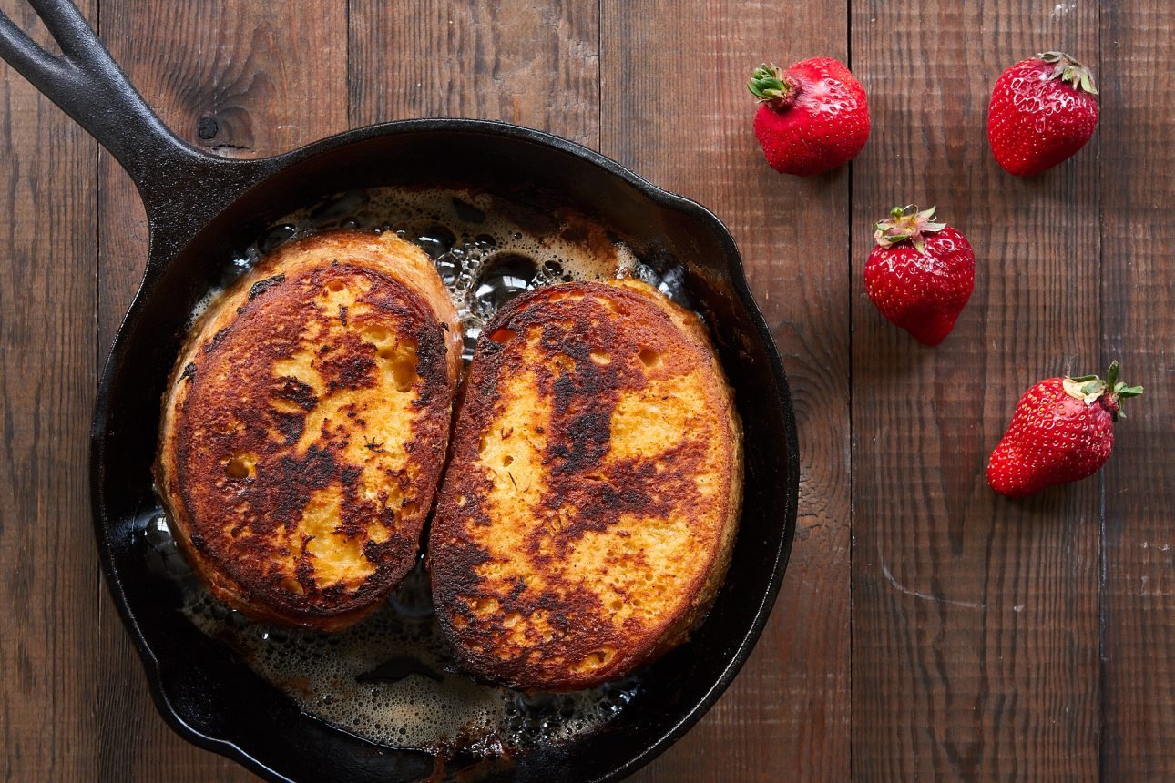 Pain Perdu or "lost bread" is the original French Toast from France. With a crisp crust and rich interior, it's a sinful brunch treat.