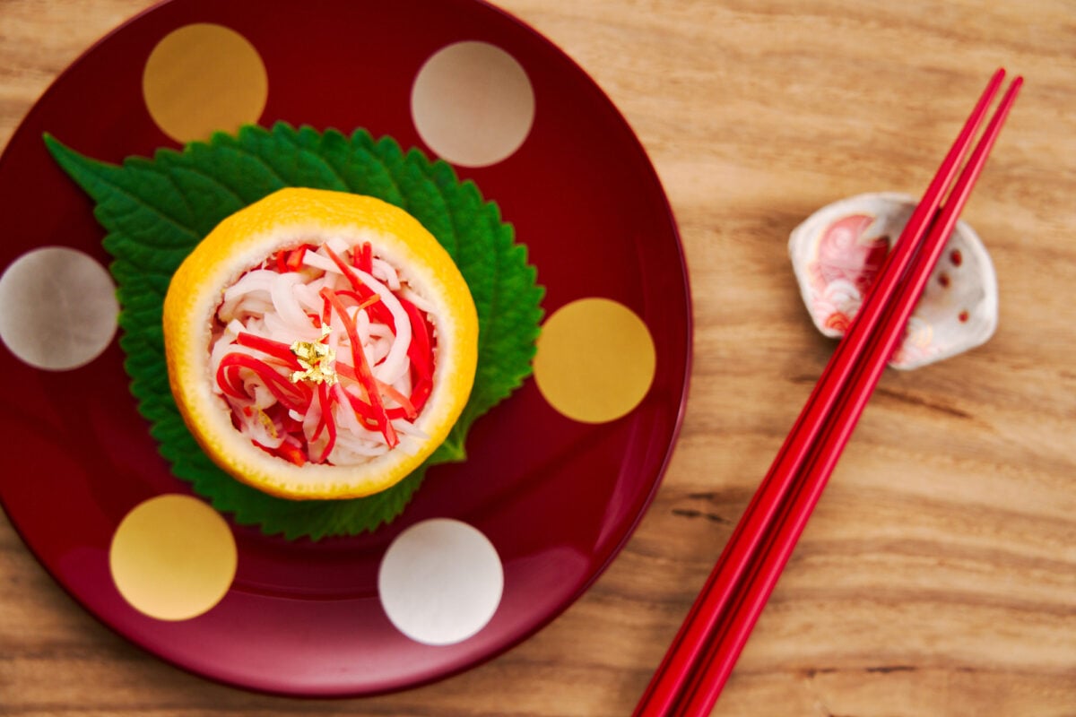 With red carrots and white daikon radish, Kohaku Namasu is a refreshing Japanese side dish that comes together from just a handful of ingredients.