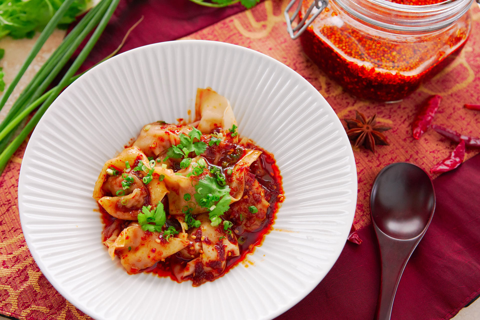 These spicy Sichuan-style wontons in fiery chili oil are easy to make and irresistibly good.