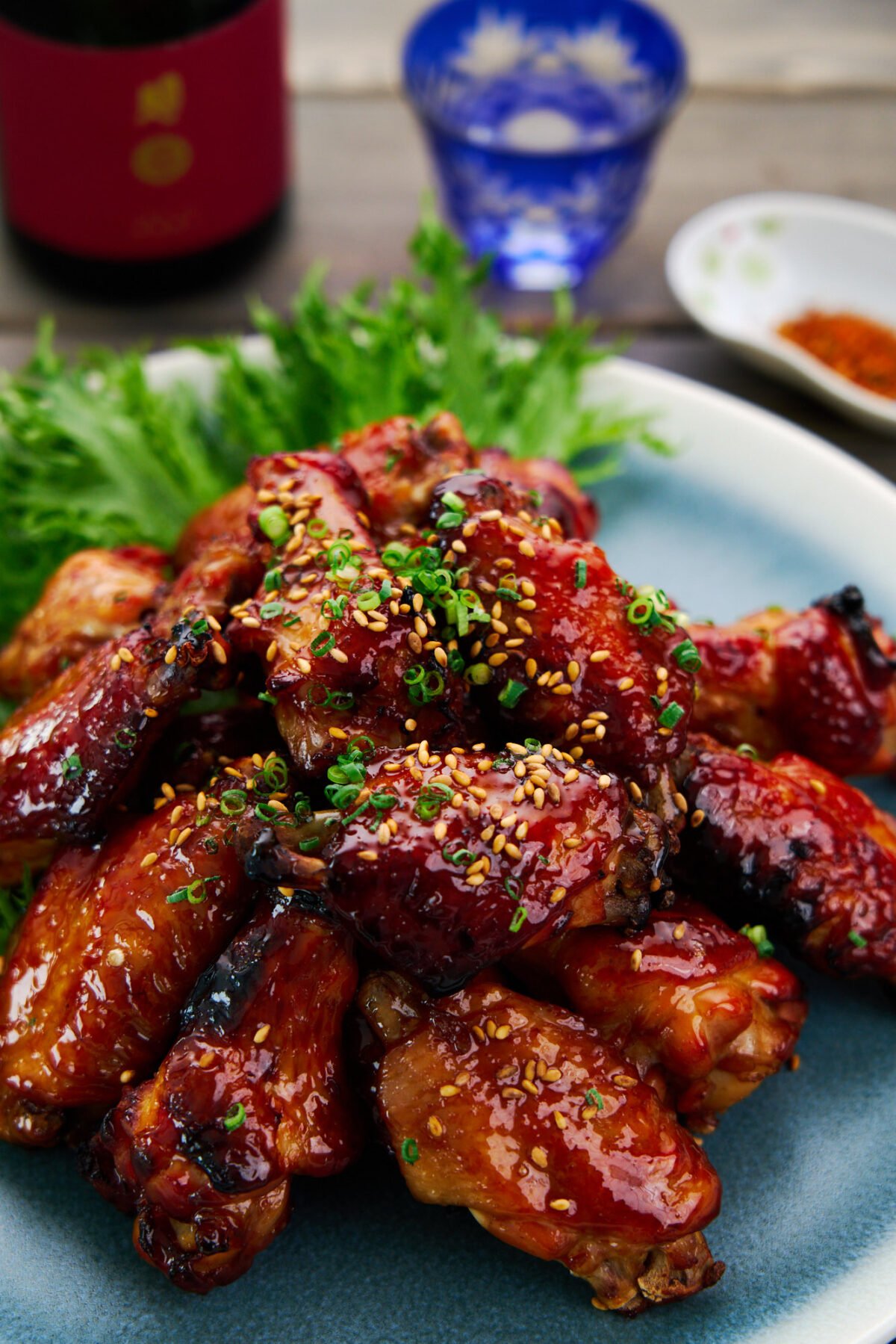 These ridiculously glossy teriyaki chicken wings are lacquered in a thick, sticky teriyaki sauce made with just a handful of ingredients.