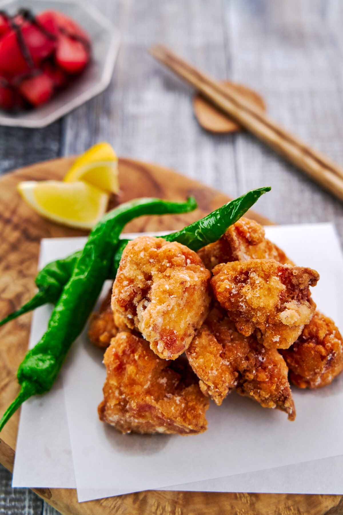 Potato-chip crisp on the outside and juicy and flavorful inside, these umami bombs are a mouthwatering plant-based alternative to Japanese Karaage.