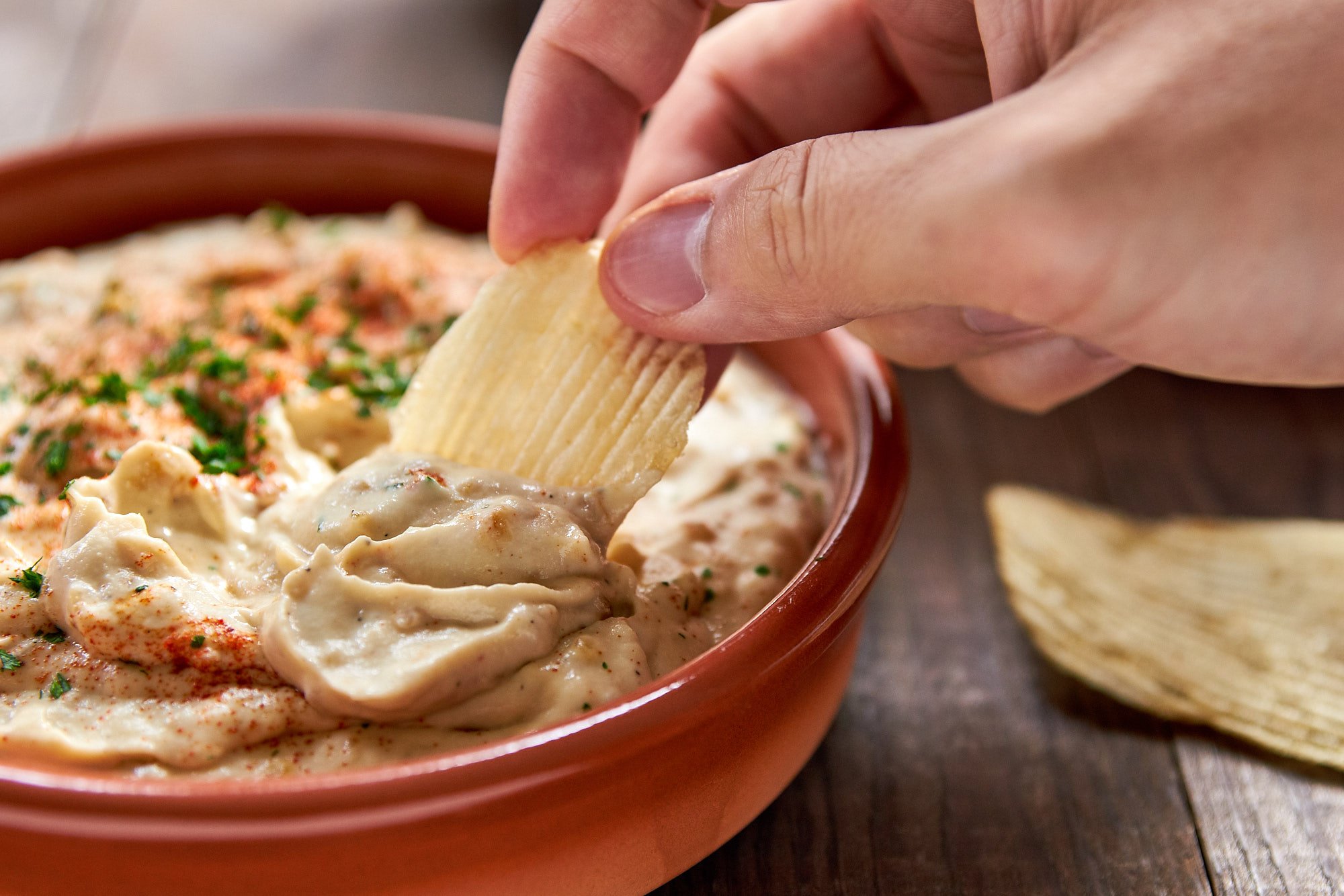 This addictive French Onion Dip is ultra-creamy and delicious, and it's healthy enough that you can eat the whole bowl and not feel bad about it.