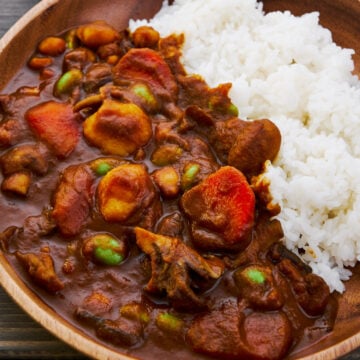 Spicy and satisfying, this vegan Japanese curry rice recreates the magical richness of this classic comfort food using the power of plants and mushrooms.