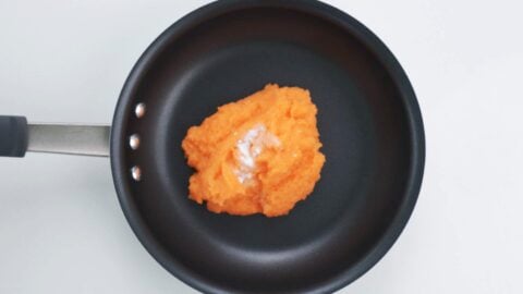 Onion and carrot puree with baking soda to raise pH.